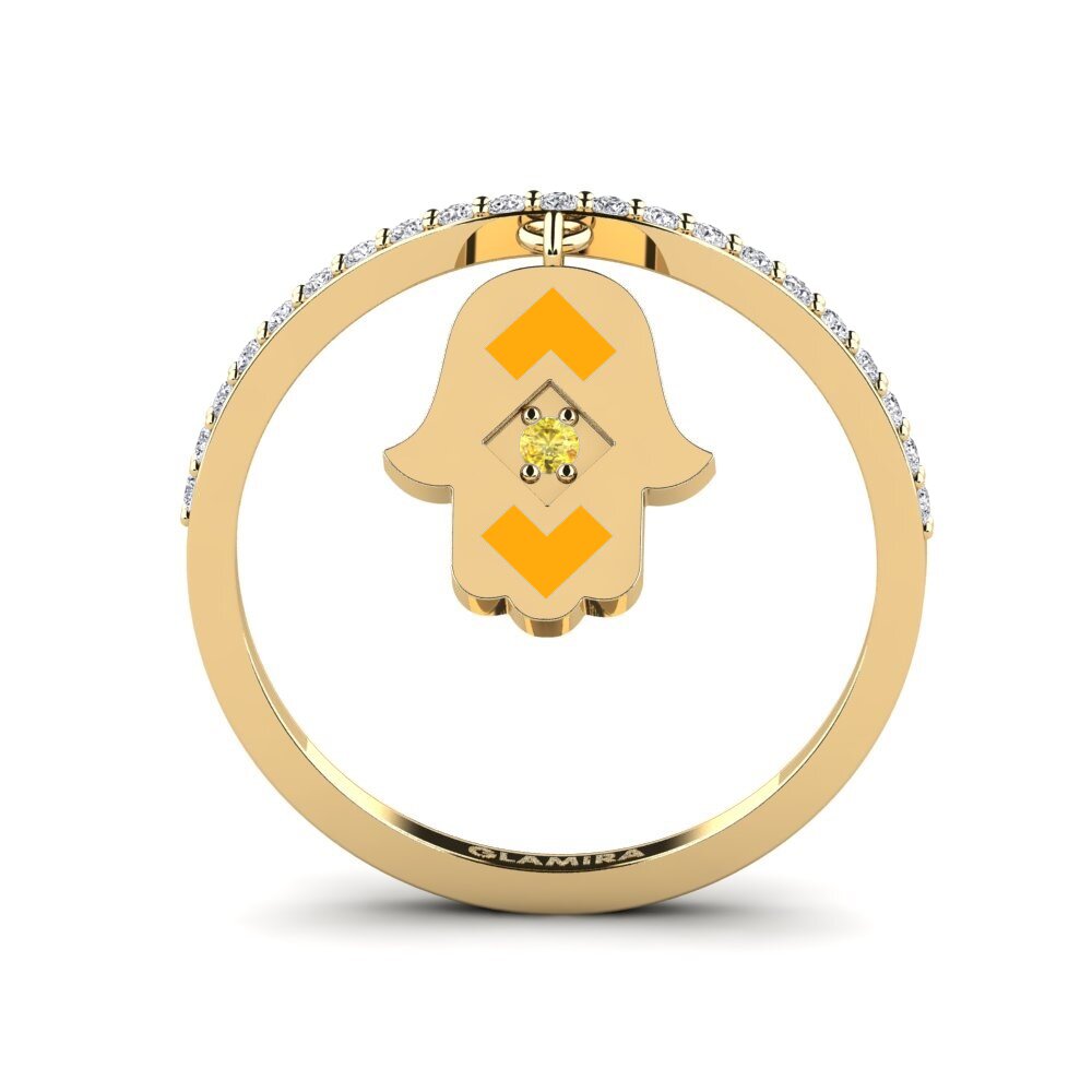 Yellow Sapphire Ring Perzik