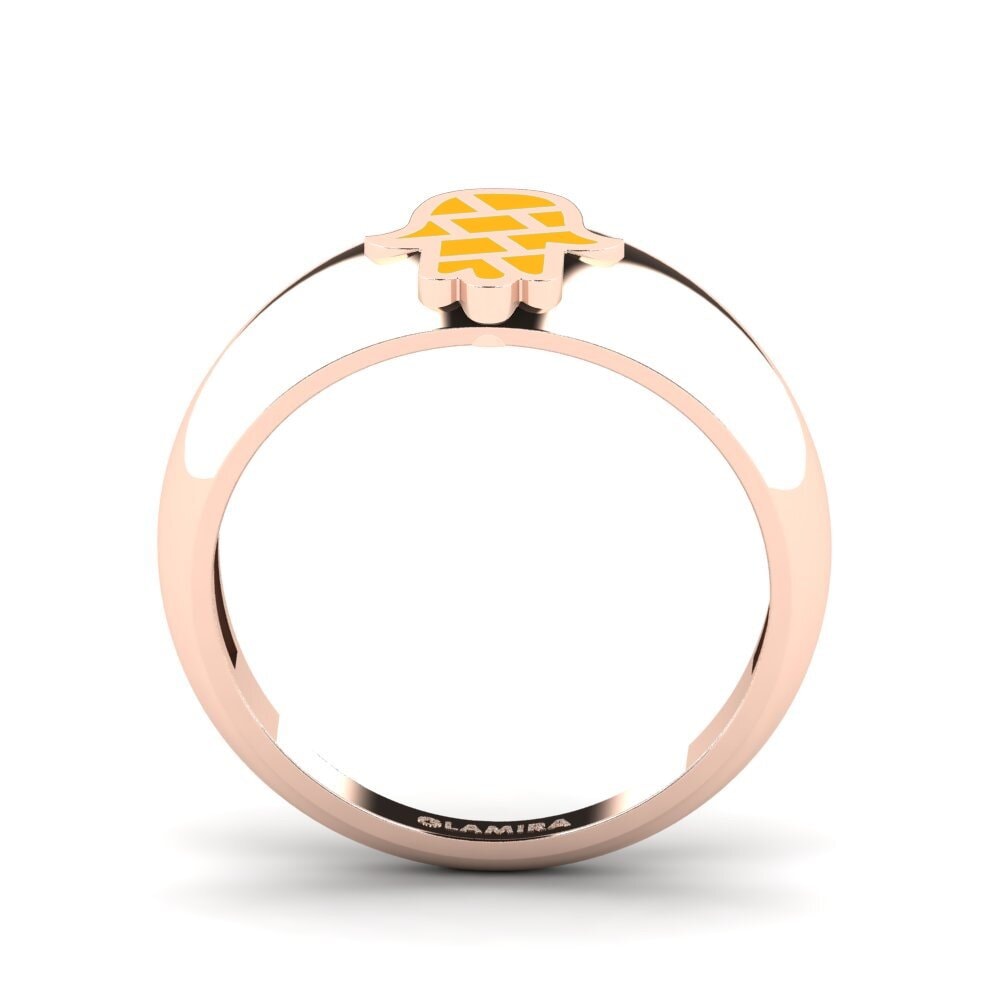 14k Oro Rosa Anillo Proteger
