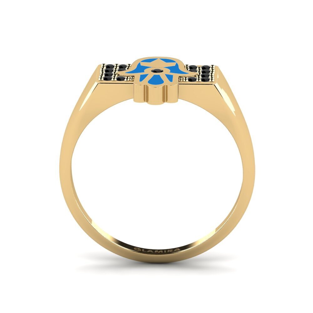 Schwarzer Onyx Ring Protegir