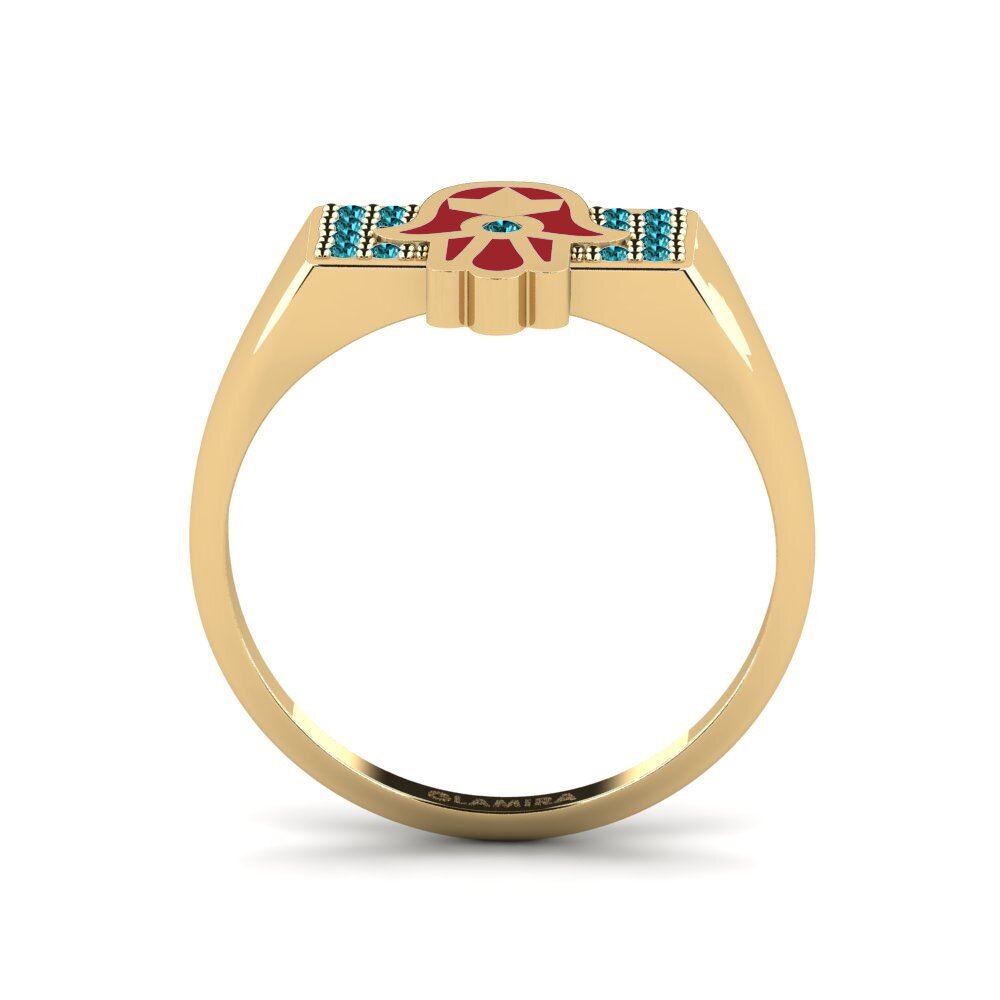 Blauer Diamant Ring Protegir