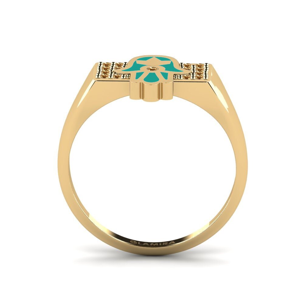 Diamante café Anillo Protegir