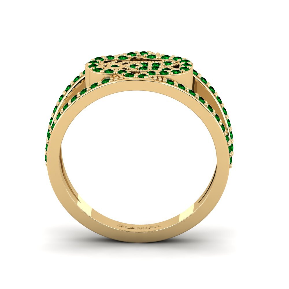 Zircônia Verde Anel Seunen
