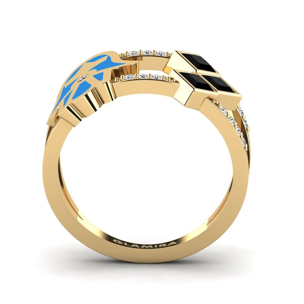 Schwarzer Onyx Ring Sintag
