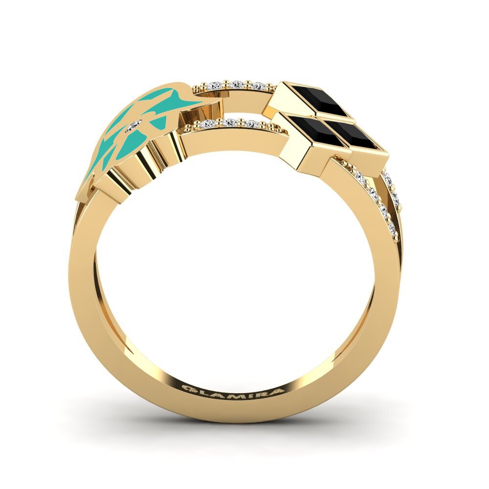 Schwarzer Onyx Ring Sintag