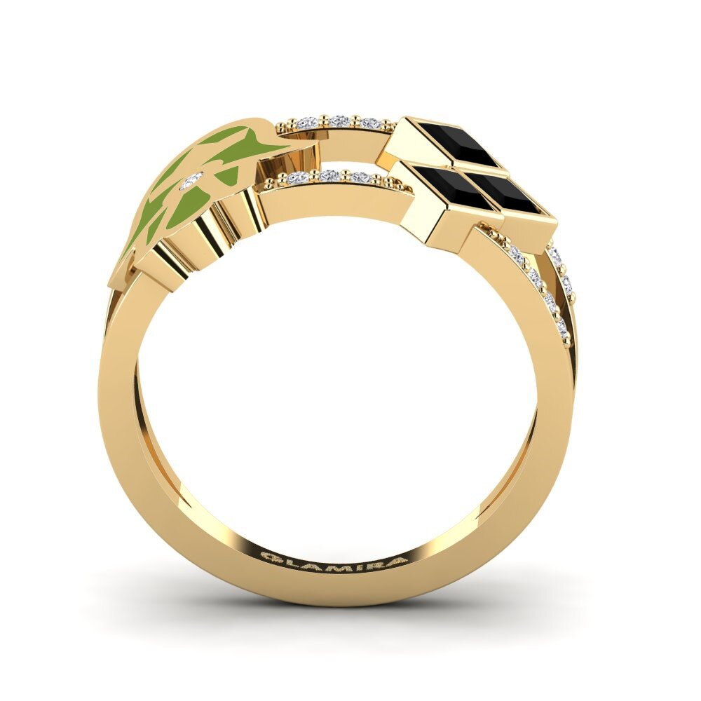Schwarzer Saphir Ring Sintag