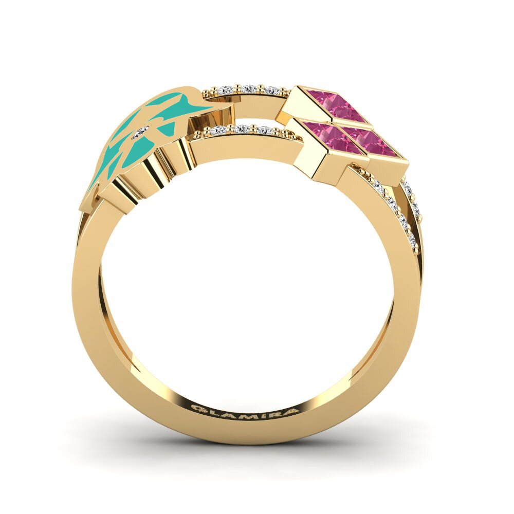 Rosa Turmalin Ring Sintag