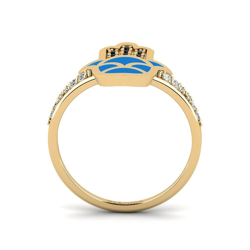 Schwarzer Onyx Ring Uaminifu
