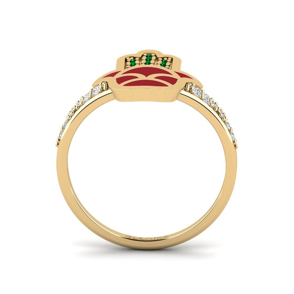 Zircônia Verde Anel Uaminifu