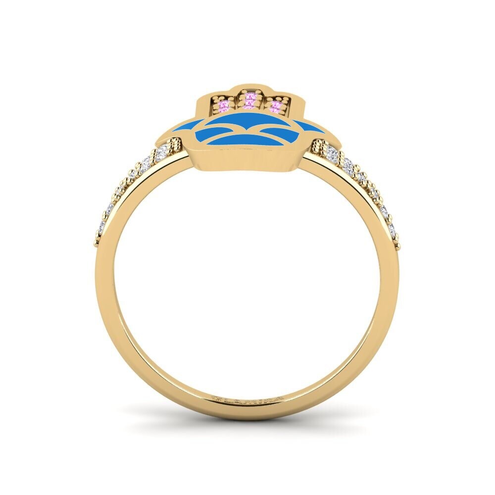 Rosa Saphir Ring Uaminifu