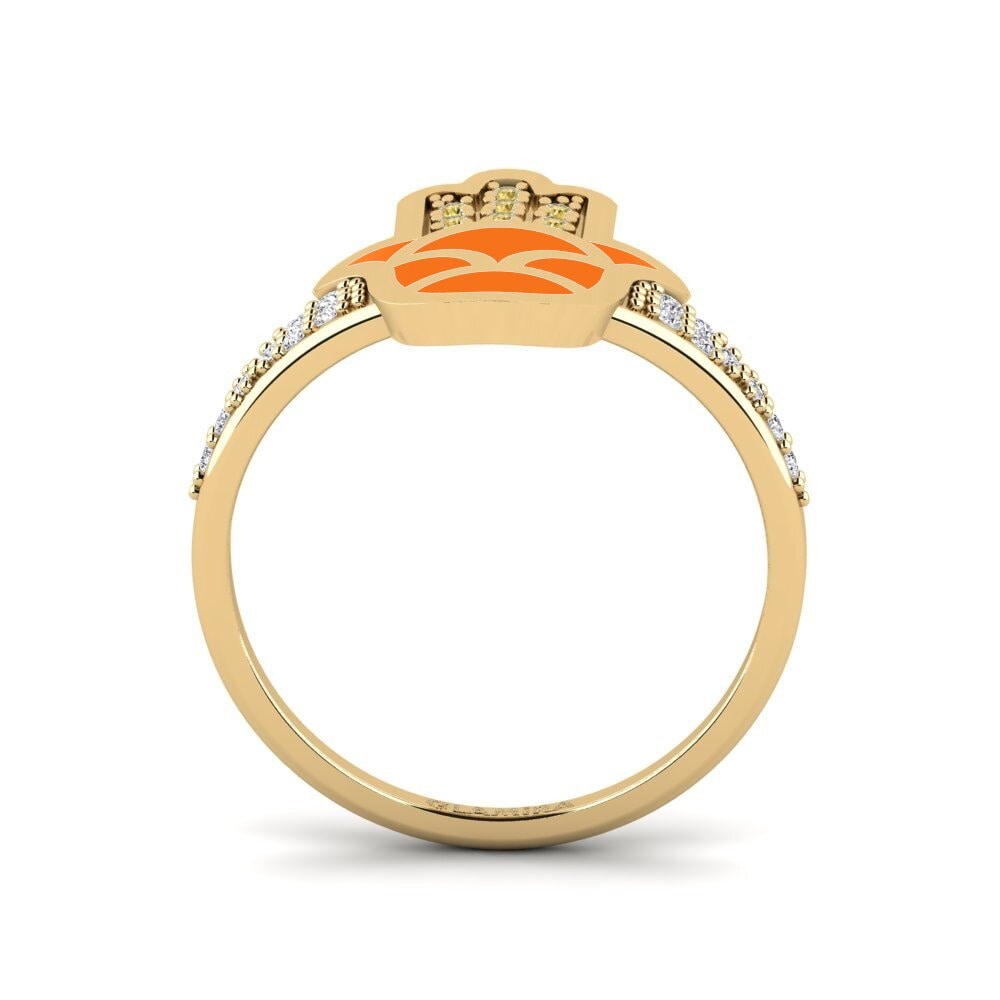 Gelber Diamant Ring Uaminifu