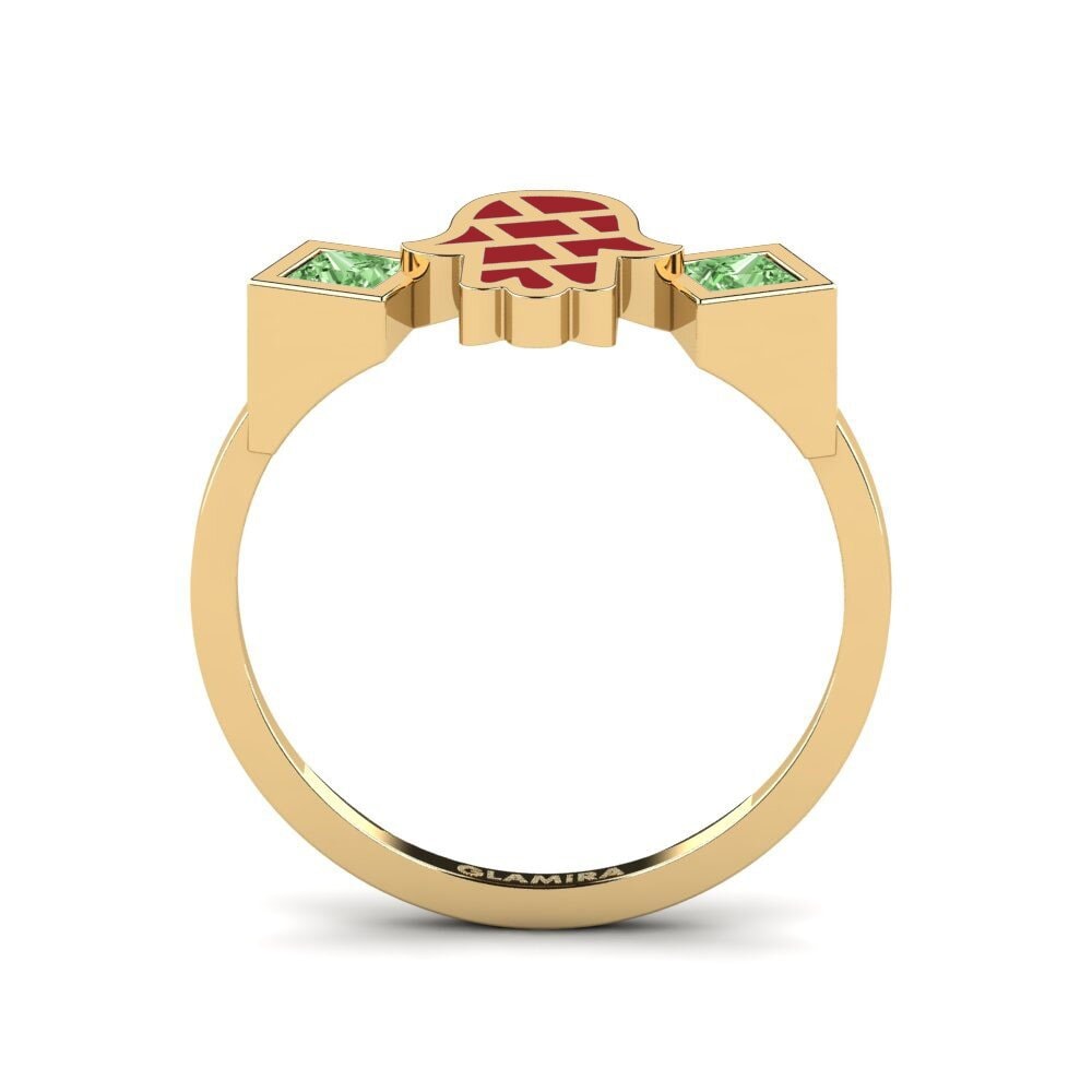 Princesa Diamante Verde Anillo Vedeni