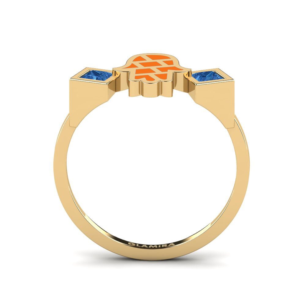 Zircone Bleu Foncé Bague Vedeni
