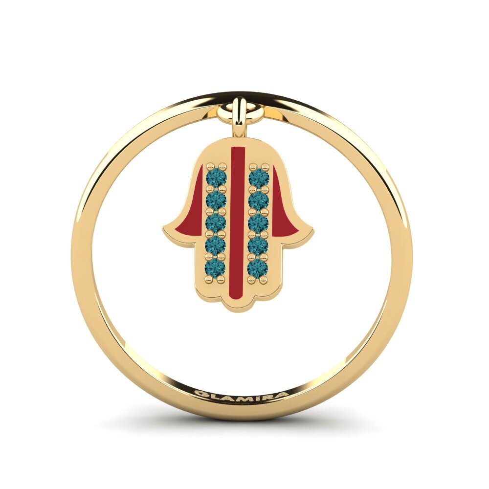 Blauer Diamant Ring Verveeld