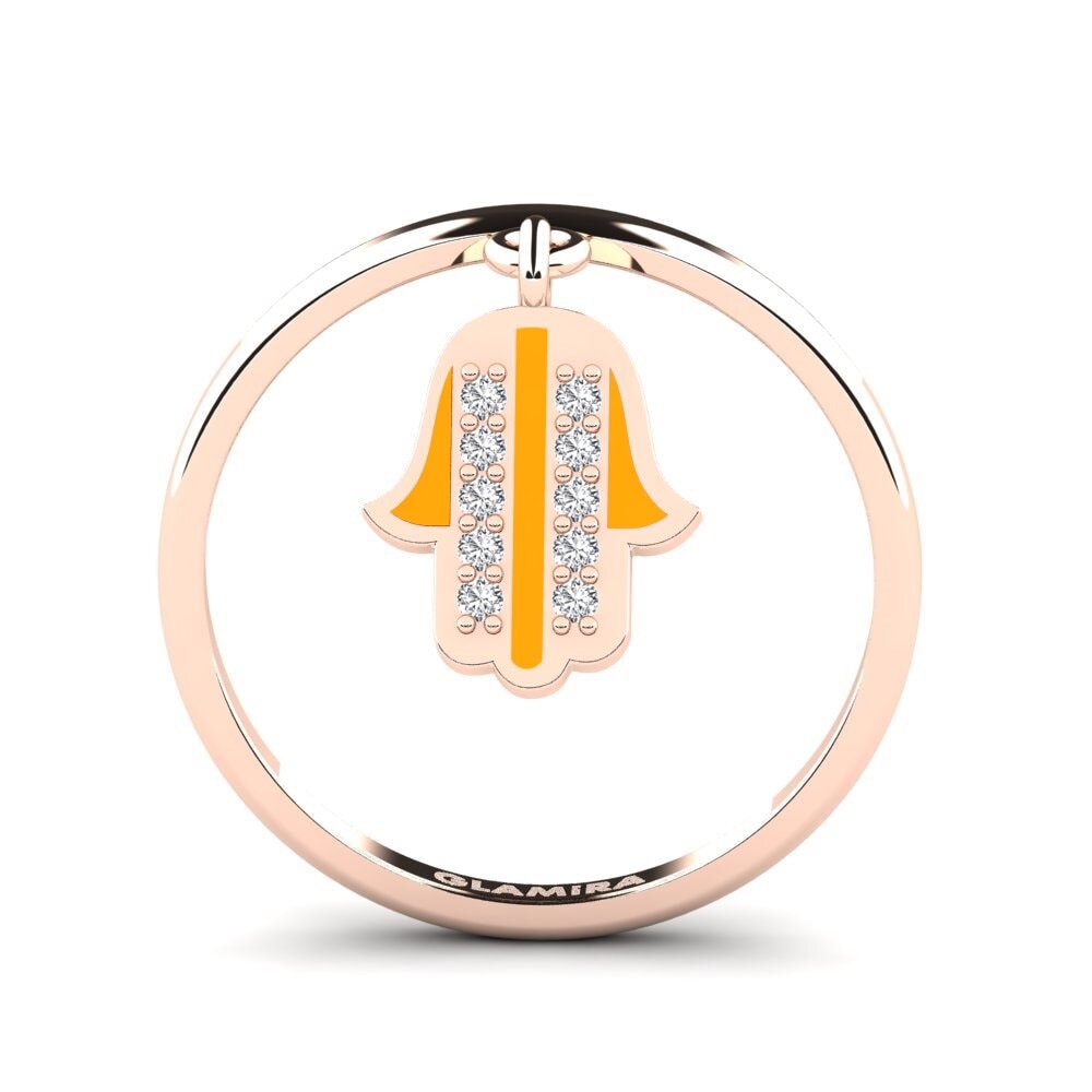 14k Oro Rosa Anillo Verveeld
