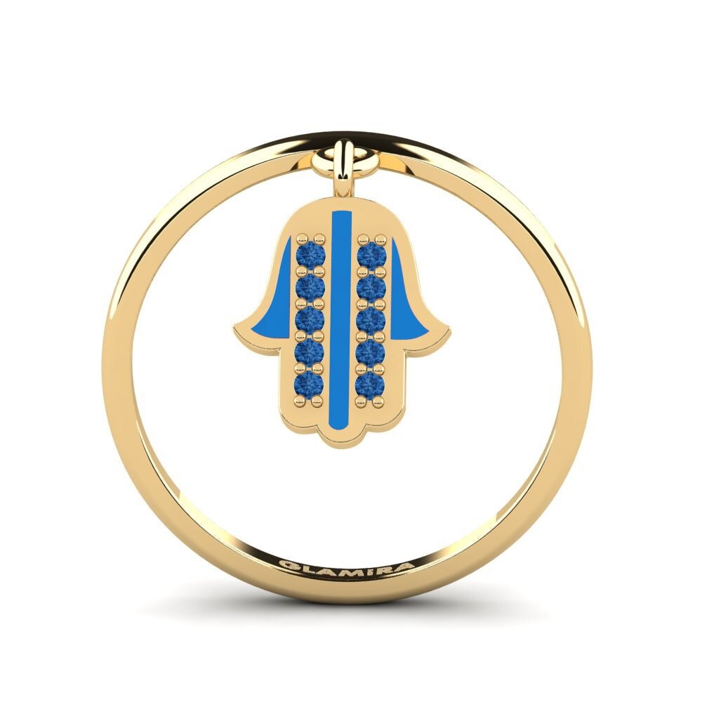 Circonita Azul Oscuro Anillo Verveeld