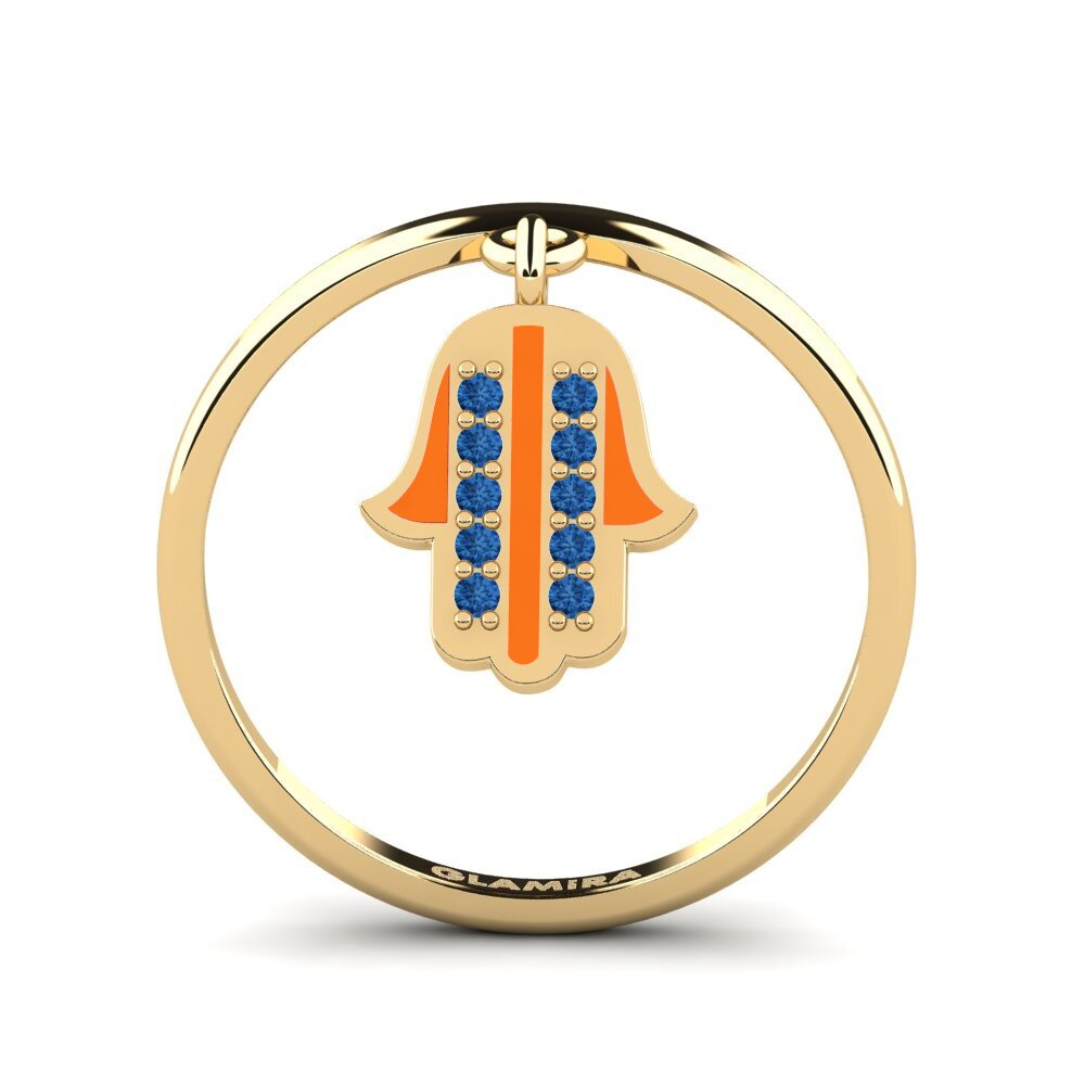 Zircone Bleu Foncé Bague Verveeld
