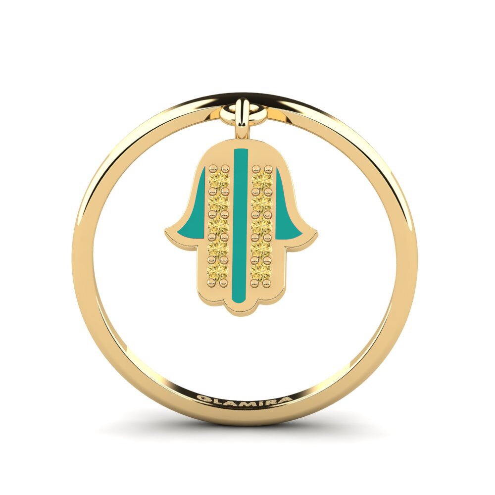 Gelber Diamant Ring Verveeld