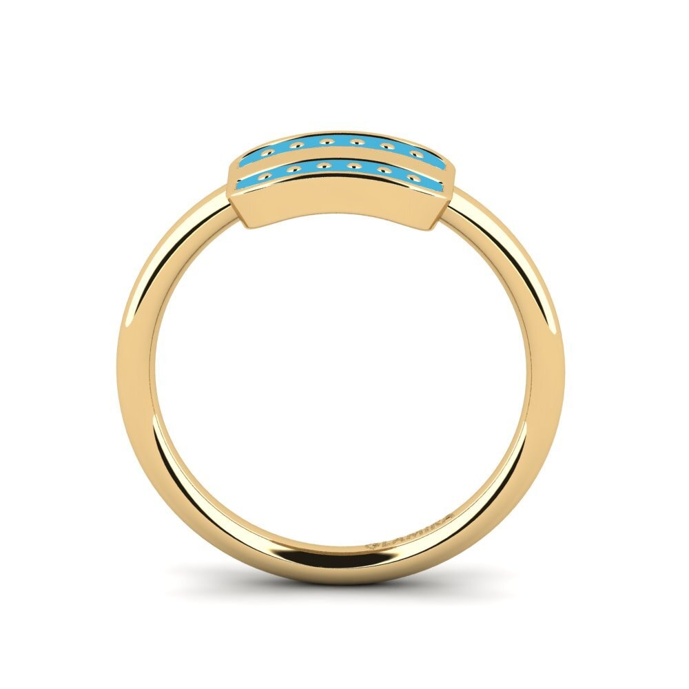 9k Oro Amarillo Anillo Betxami