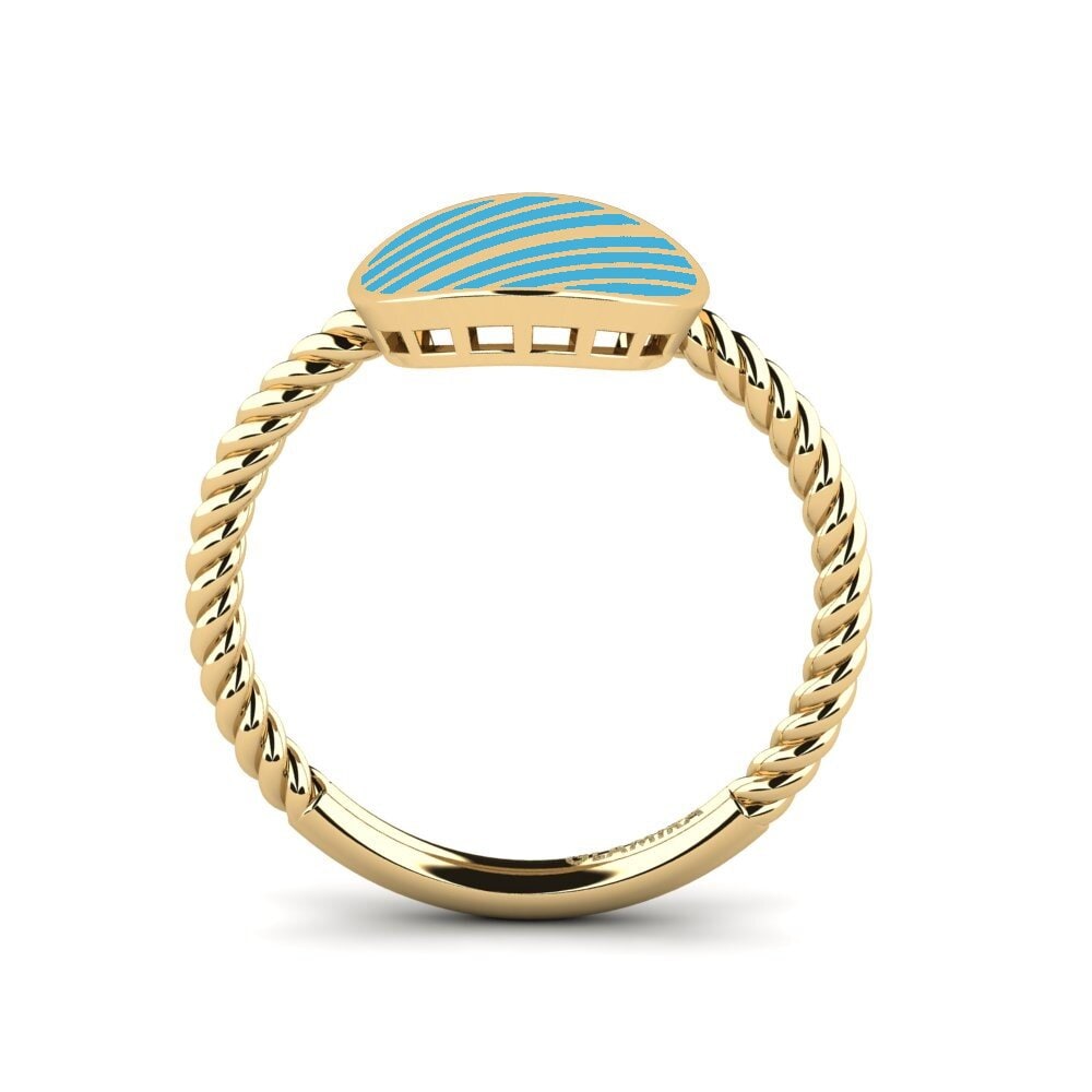 9k Oro Amarillo Anillo Camonar