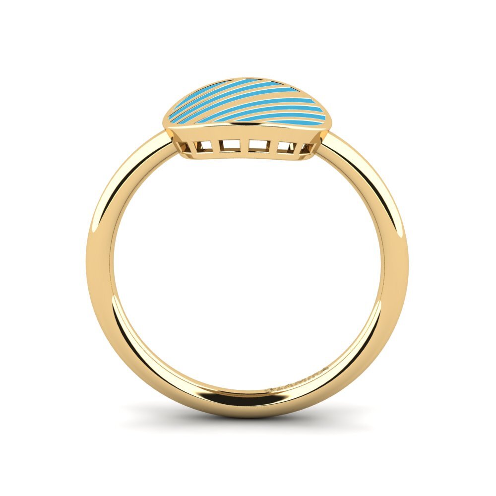 9k Oro Amarillo Anillo Camonax