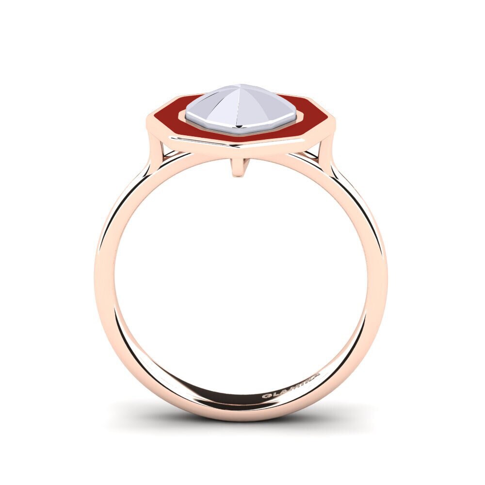 375 Rot & Weißgold Ring Clicquotro