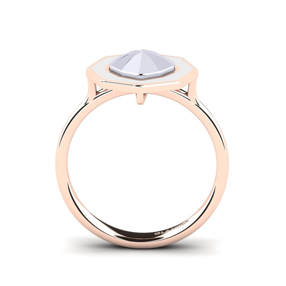 375 Rot & Weißgold Ring Clicquotro