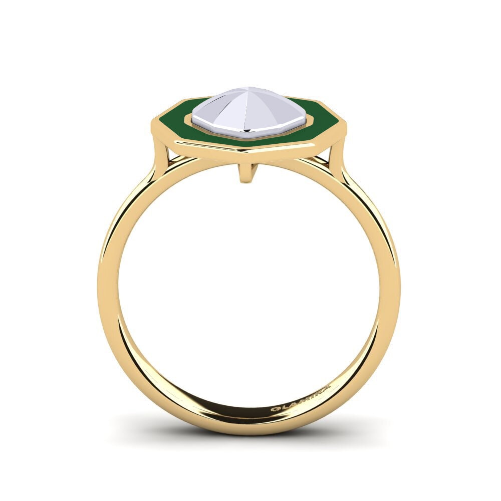 750 Gelb & Weißgold Ring Clicquotro