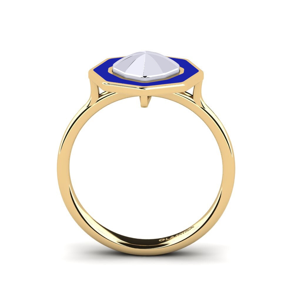 750 Gelb & Weißgold Ring Clicquotro