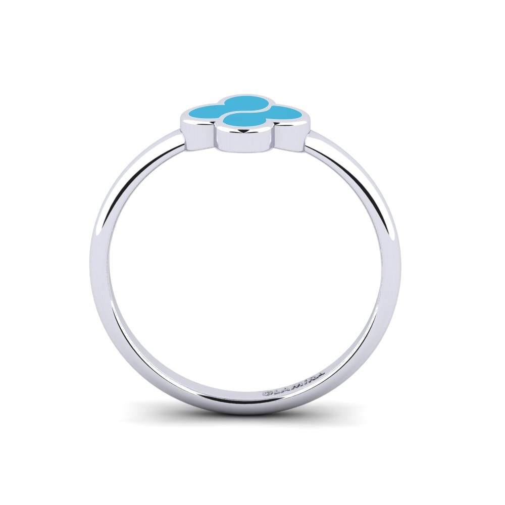 Weiß-Silber Ring Dafahna