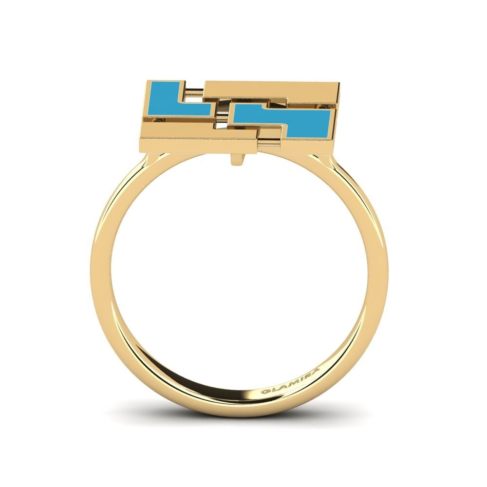 9k Oro Amarillo Anillo Eagenn
