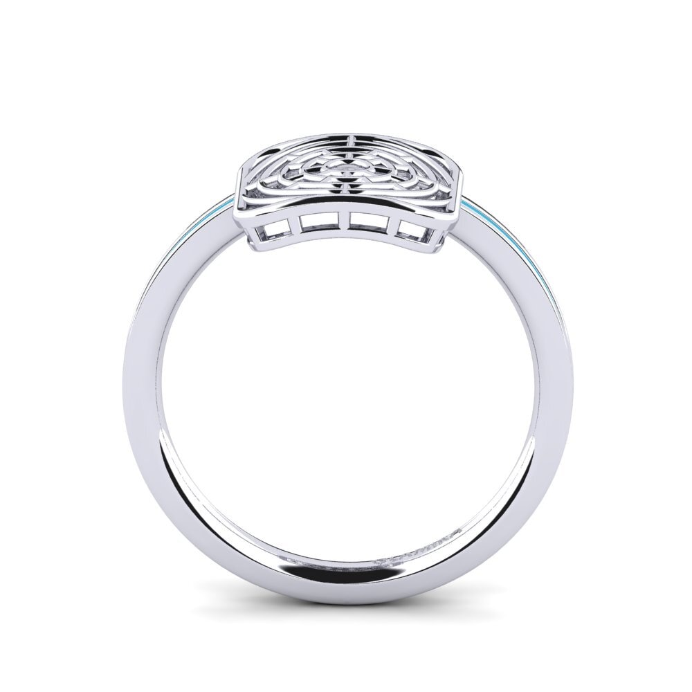 Weiß-Silber Ring Ecmelim
