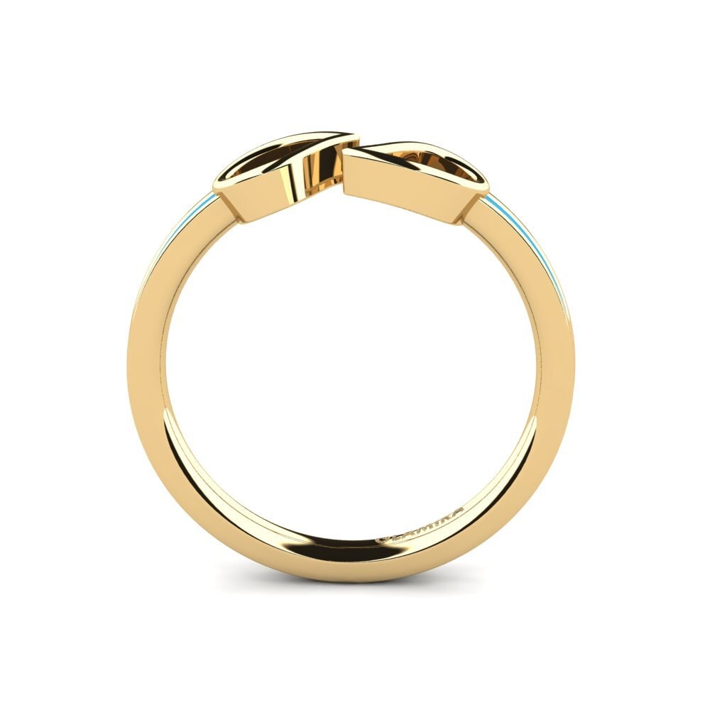 9k Oro Amarillo Anillo Ewantoca