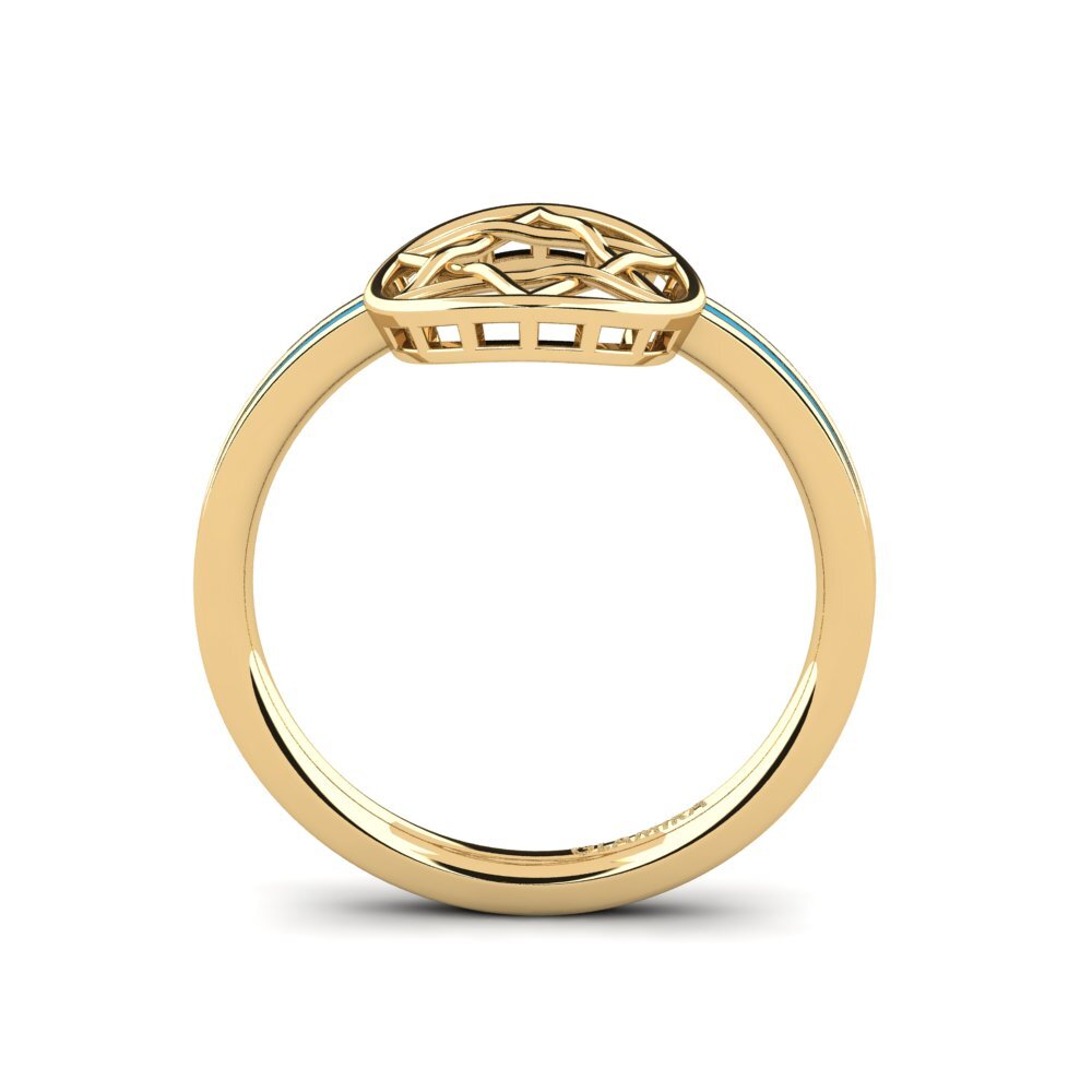 9k Oro Amarillo Anillo Ewtelsan