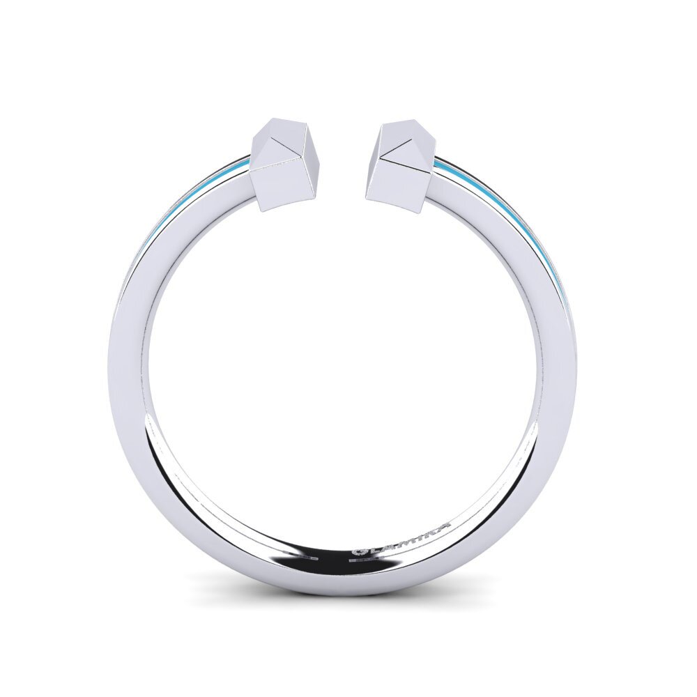 Weiß-Silber Ring Ezhento