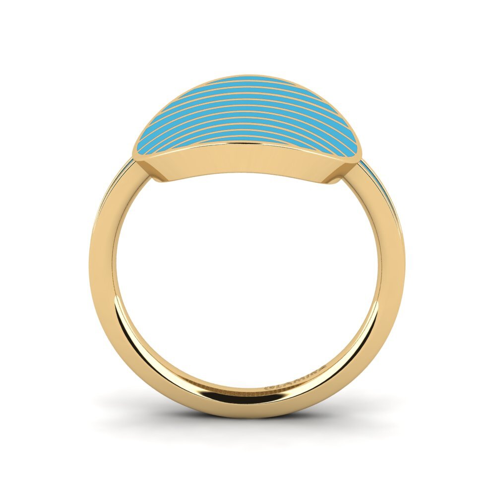 9k Oro Amarillo Anillo Felintaw