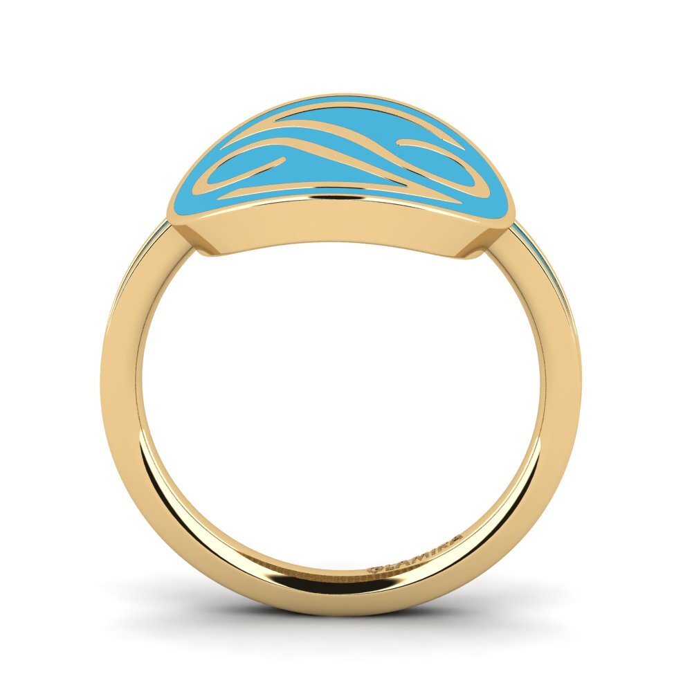 9k Oro Amarillo Anillo Fexinobi