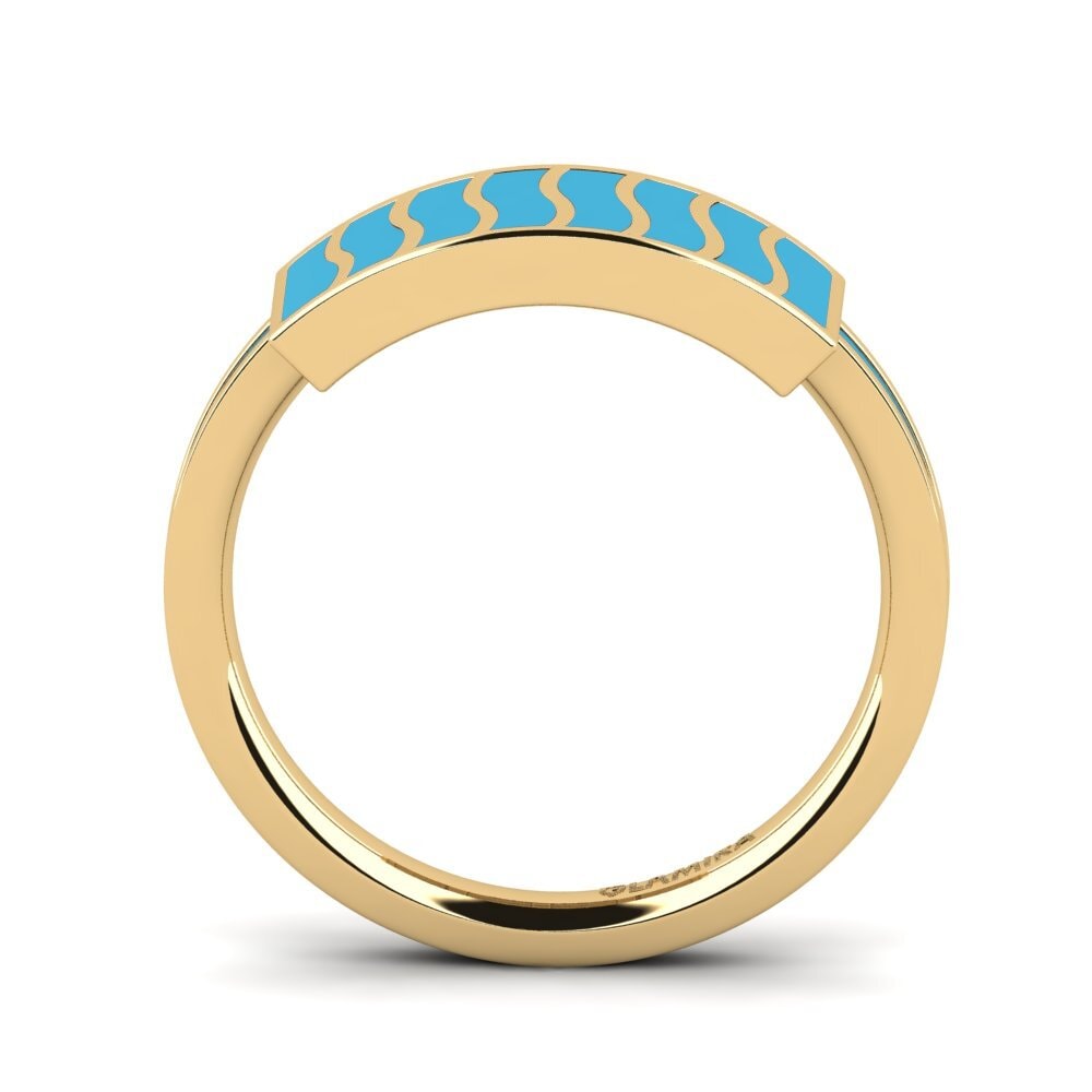 9k Oro Amarillo Anillo Fexivo