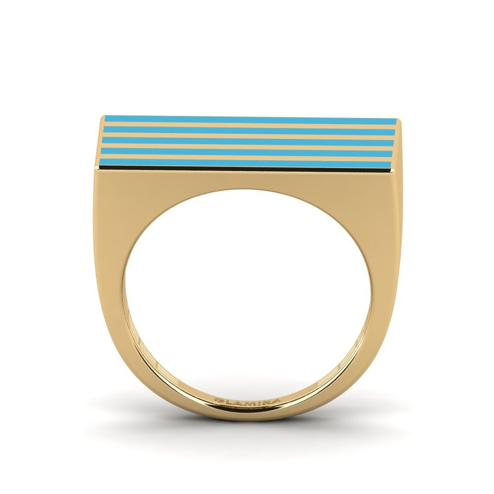 9k Oro Amarillo Anillo Gollum
