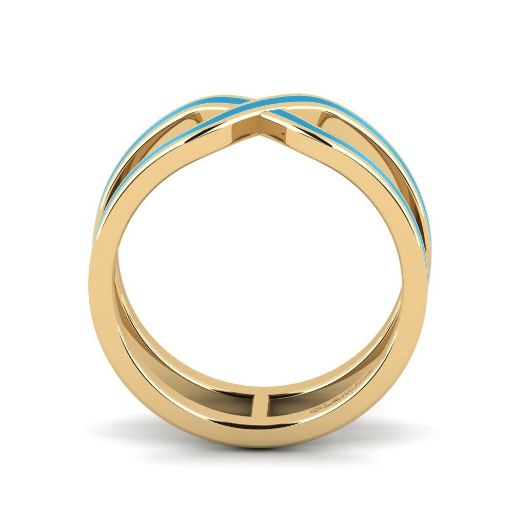 9k Oro Amarillo Anillo Herldis