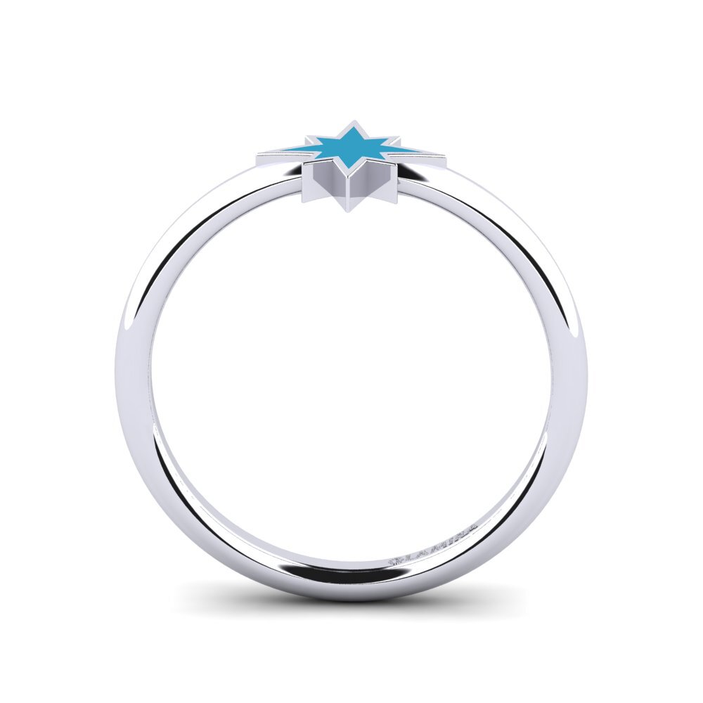 Weiß-Silber Ring Minaga
