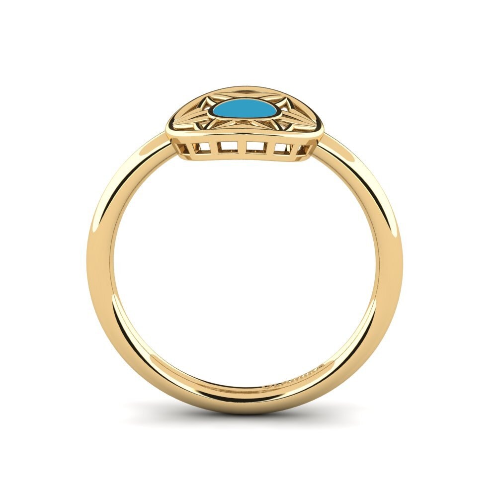 9k Oro Amarillo Anillo Nantorat