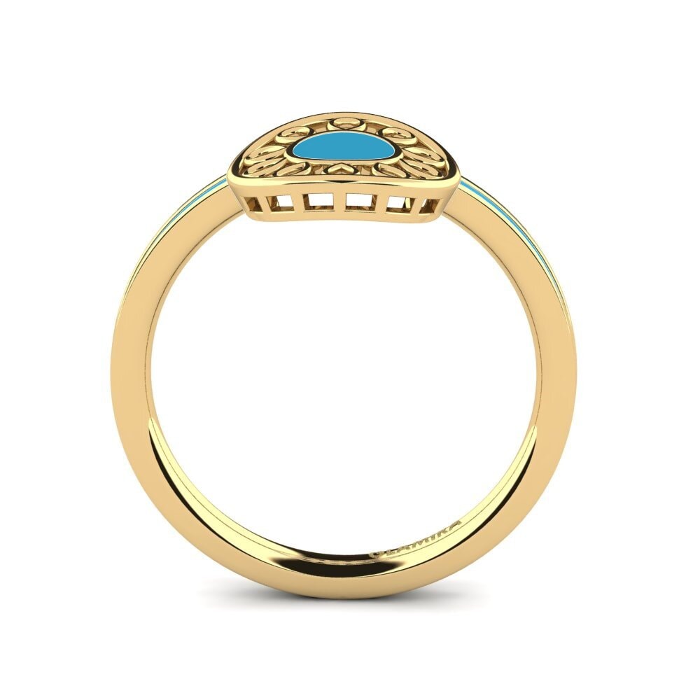 9k Oro Amarillo Anillo Nantorig