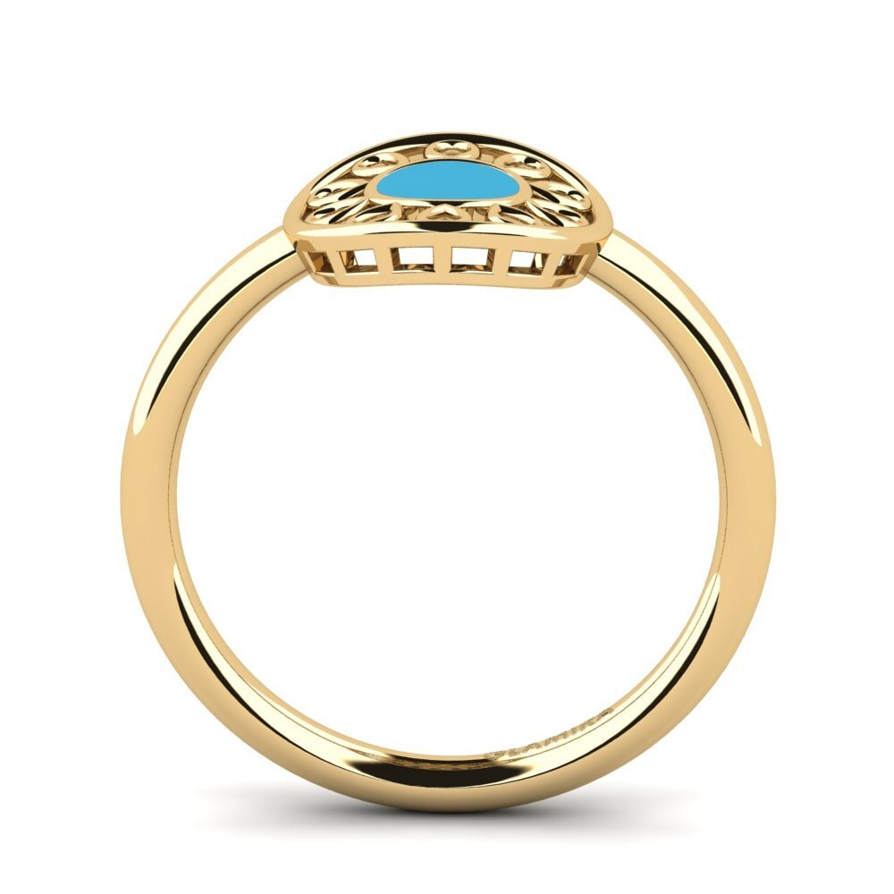 9k Oro Amarillo Anillo Nantorit