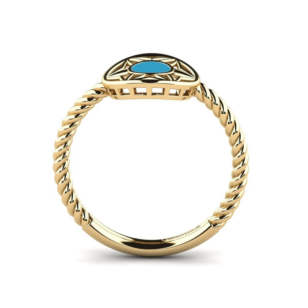 9k Oro Amarillo Anillo Nantoriy