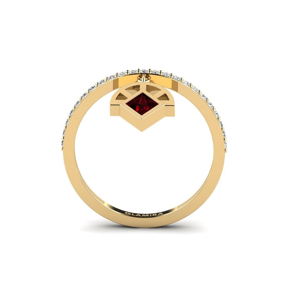 garnet Anel Singly