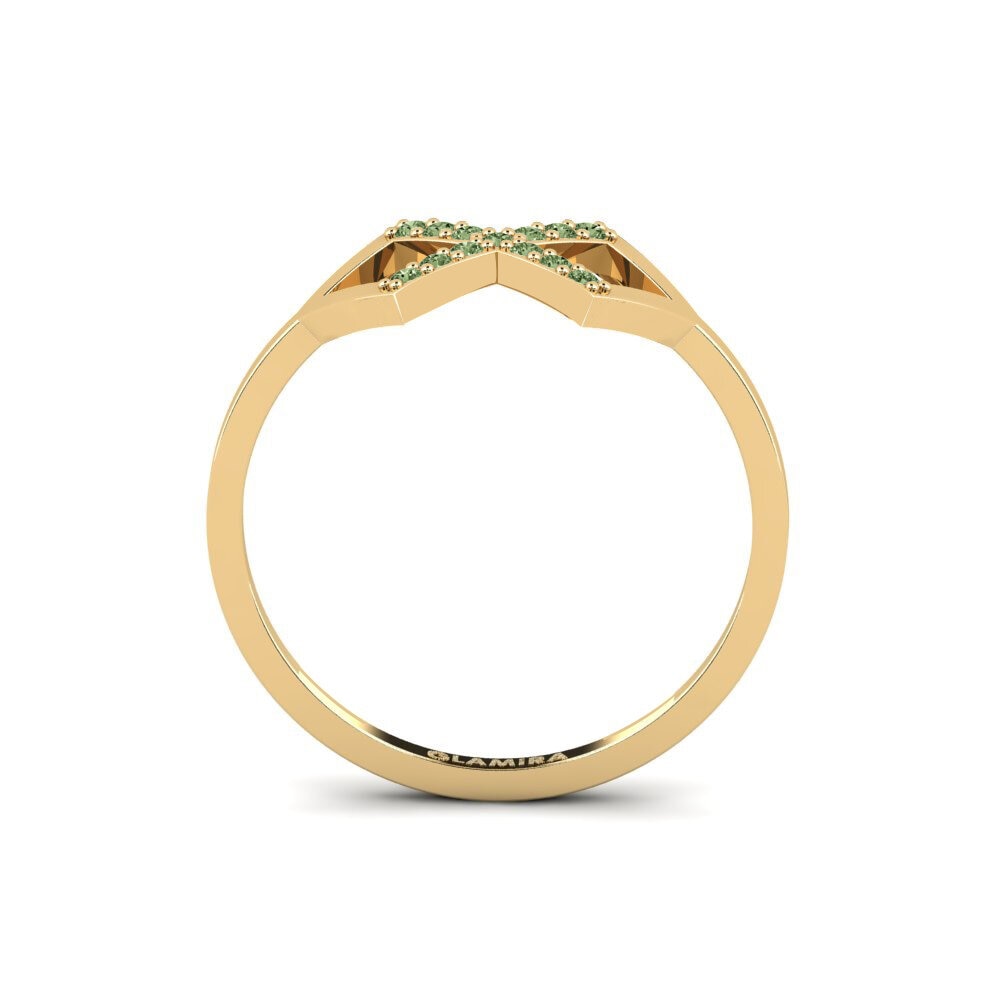 Diamante Verde Anel Balker