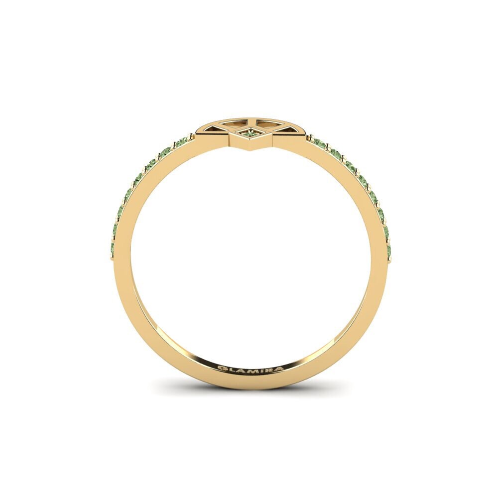 Diamante Verde Anel Chol
