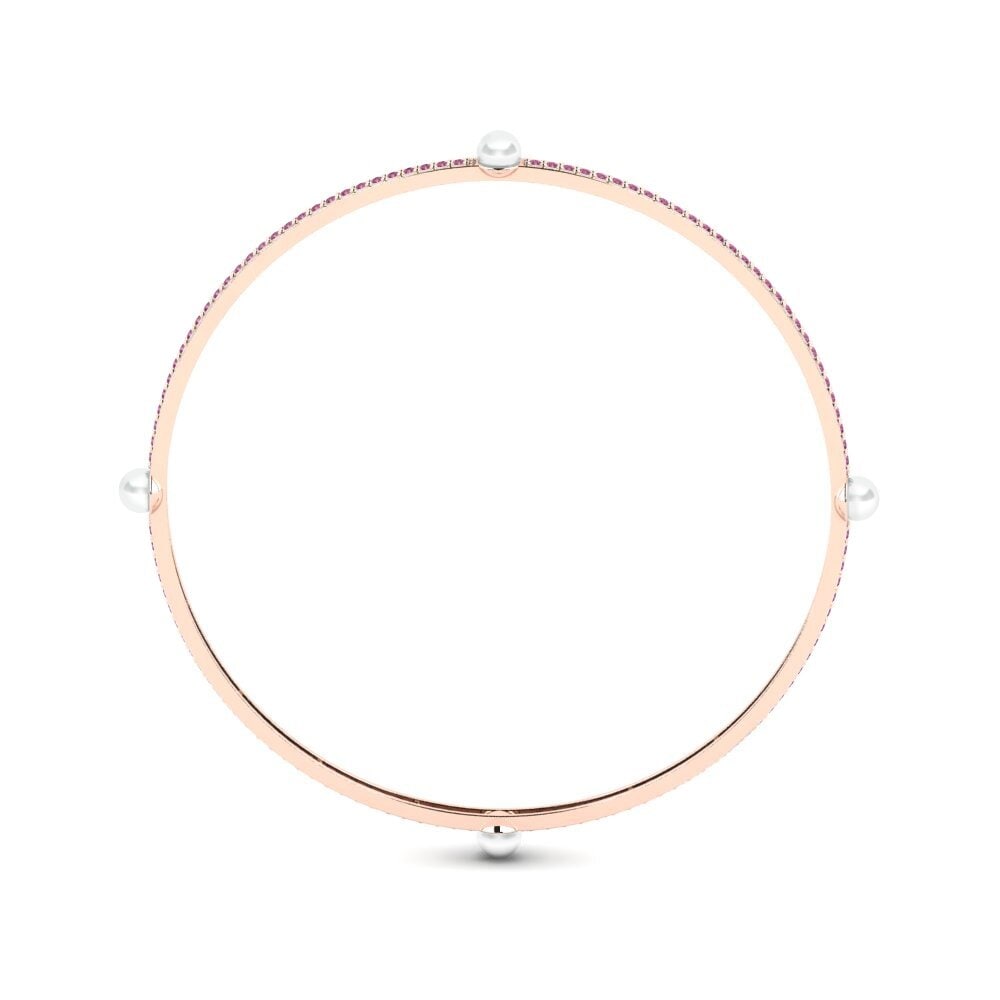 Rotgold 585 Rhodolit-Granat Damen armreif Adalu