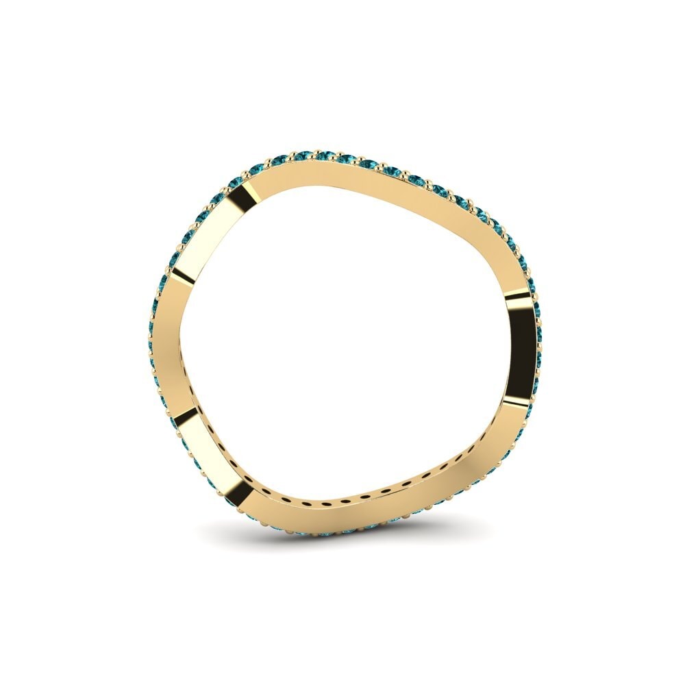 Diamante Azul Anel Nziza