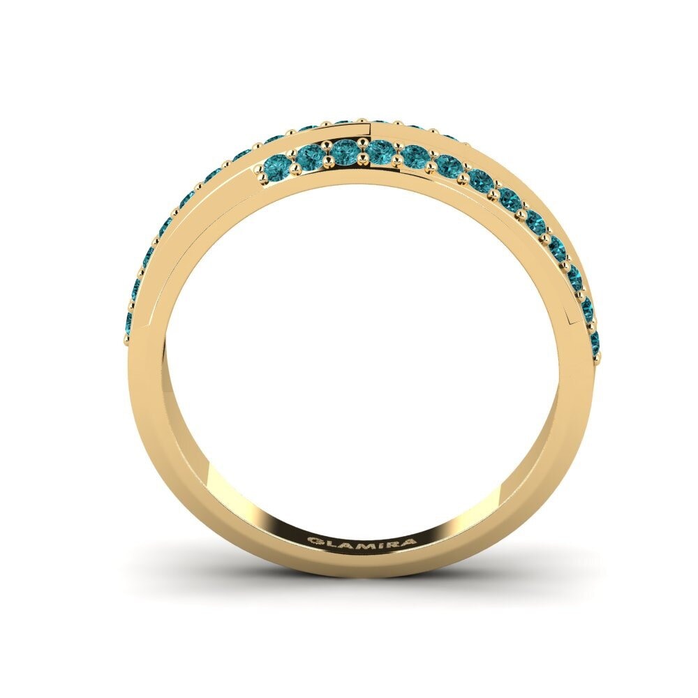 Diamante Azul Anel Kusintha